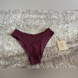 Stone Fox swim TYLA BIKINI BOTTOM - FIG RIPPLE